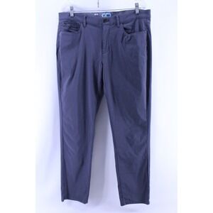 Copper Oak Pants Mens 36 x 32 Gray Performance Golf Chino Elastic Stretch Casual